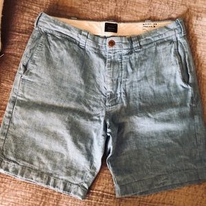 J. Crew men’s linen Stanton shorts size 33